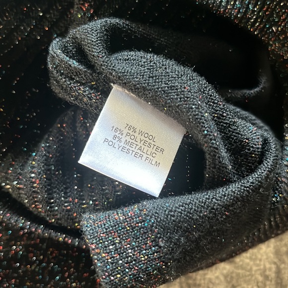 Michelle Mason Sweater from Intermix- Black, metallic, cutout detail wool Size S - Picture 4 of 5